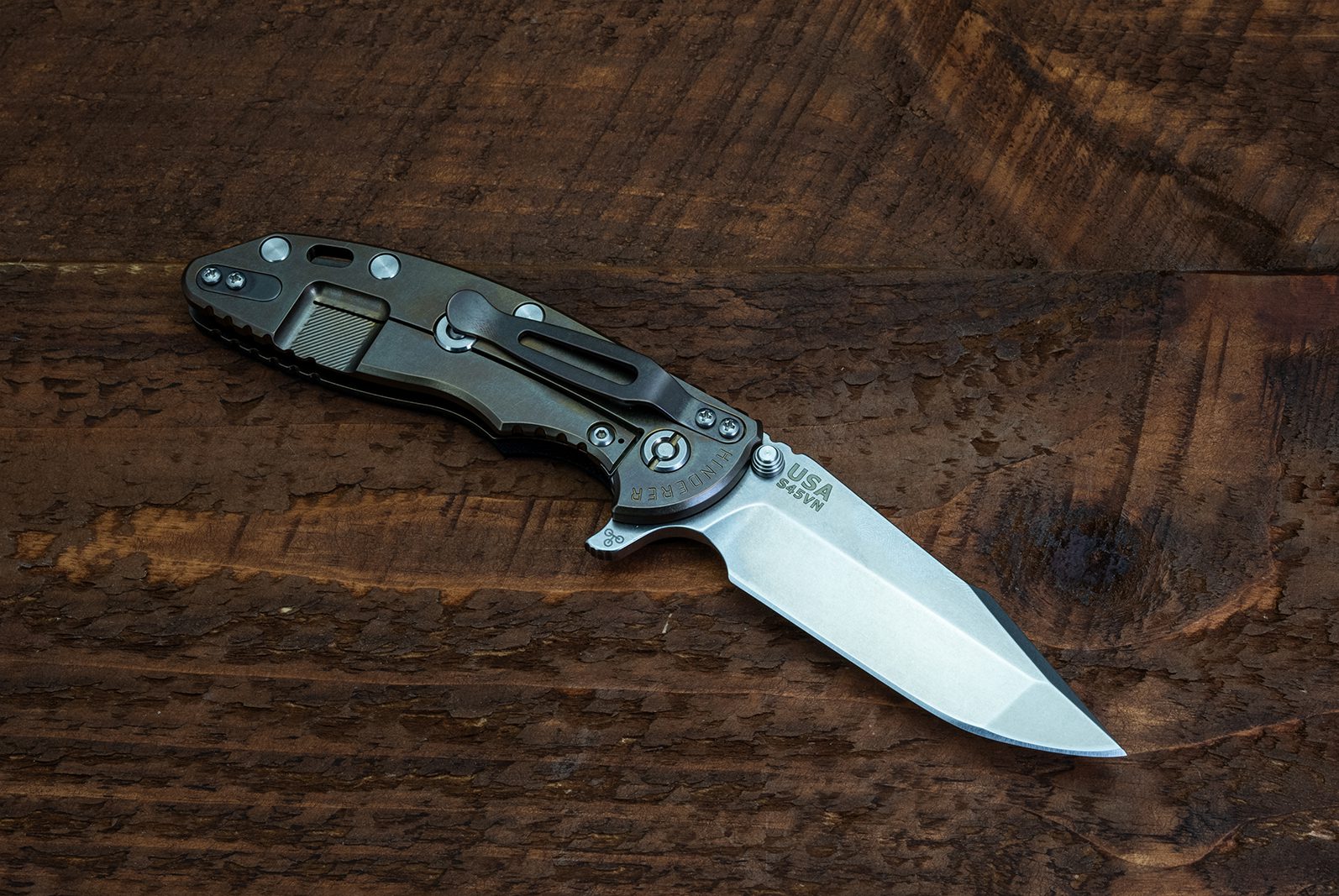 XM-18 3.5" Harpoon Spanto-S45VN-Stonewash Bronze-Black G10 XM-18 3.5" Harpoon Spanto-S45VN-Stonewash Bronze-Black G10