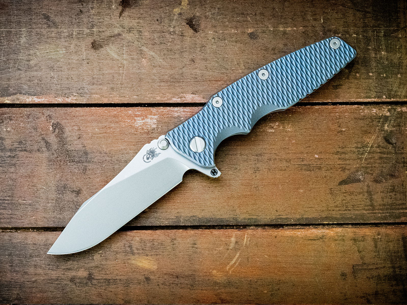 Eklipse-Slicer Hollow Ground-S45VN-Bead Blast-Full Titanium