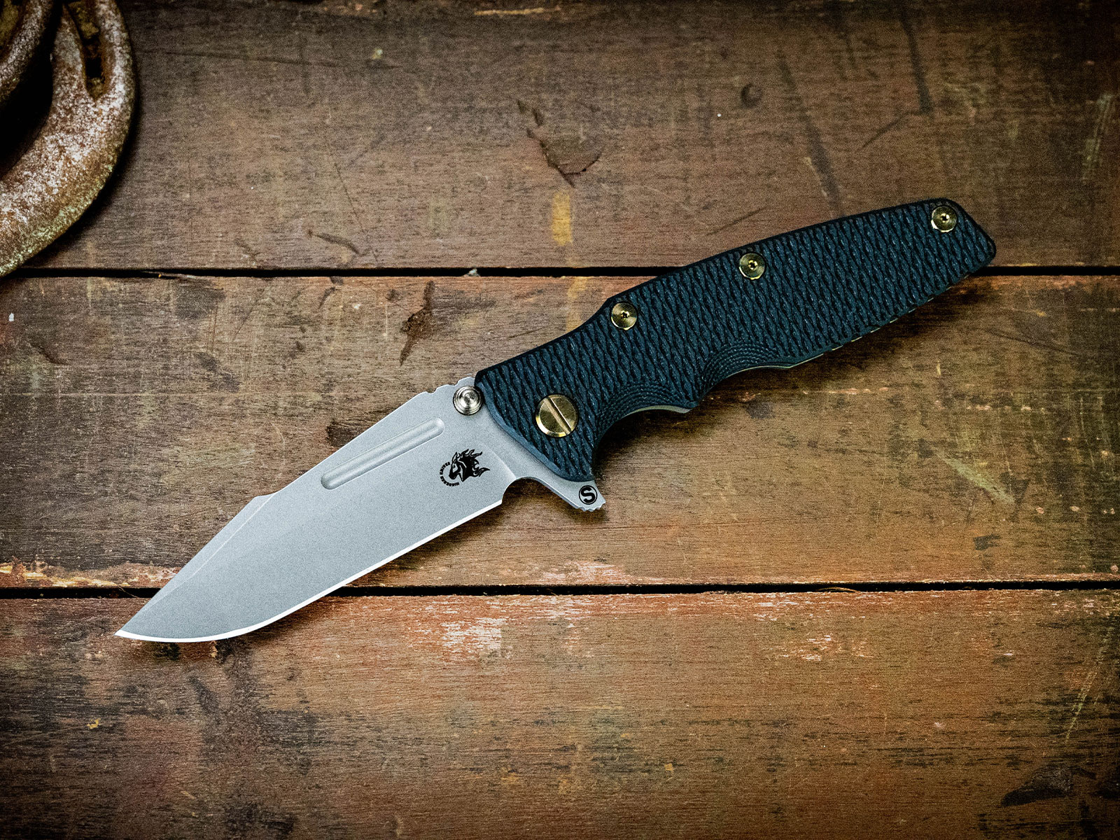 ExpProductCell_Eklipse 3.5" Skinny Fullered Harpoon Spanto-Magnacut-Special Battle Finish-Black G10-Ti hardware