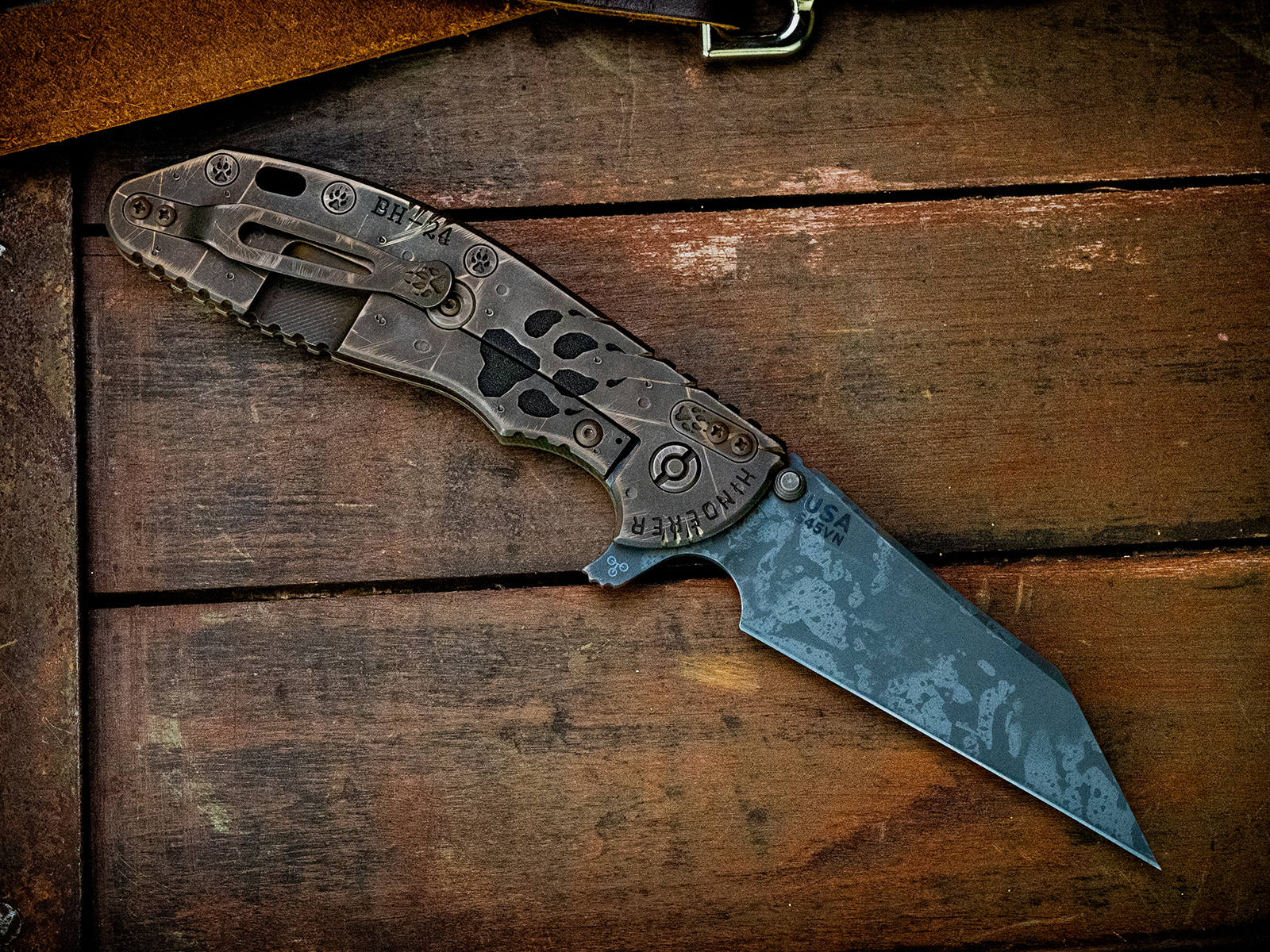 XM-24 Wharncliffe Skinny-S45VN-Battle Hound 24-Bronze-OD Green G10-2 XM-24 Wharncliffe Skinny-S45VN-Battle Hound 24-Bronze-OD Green G10-2