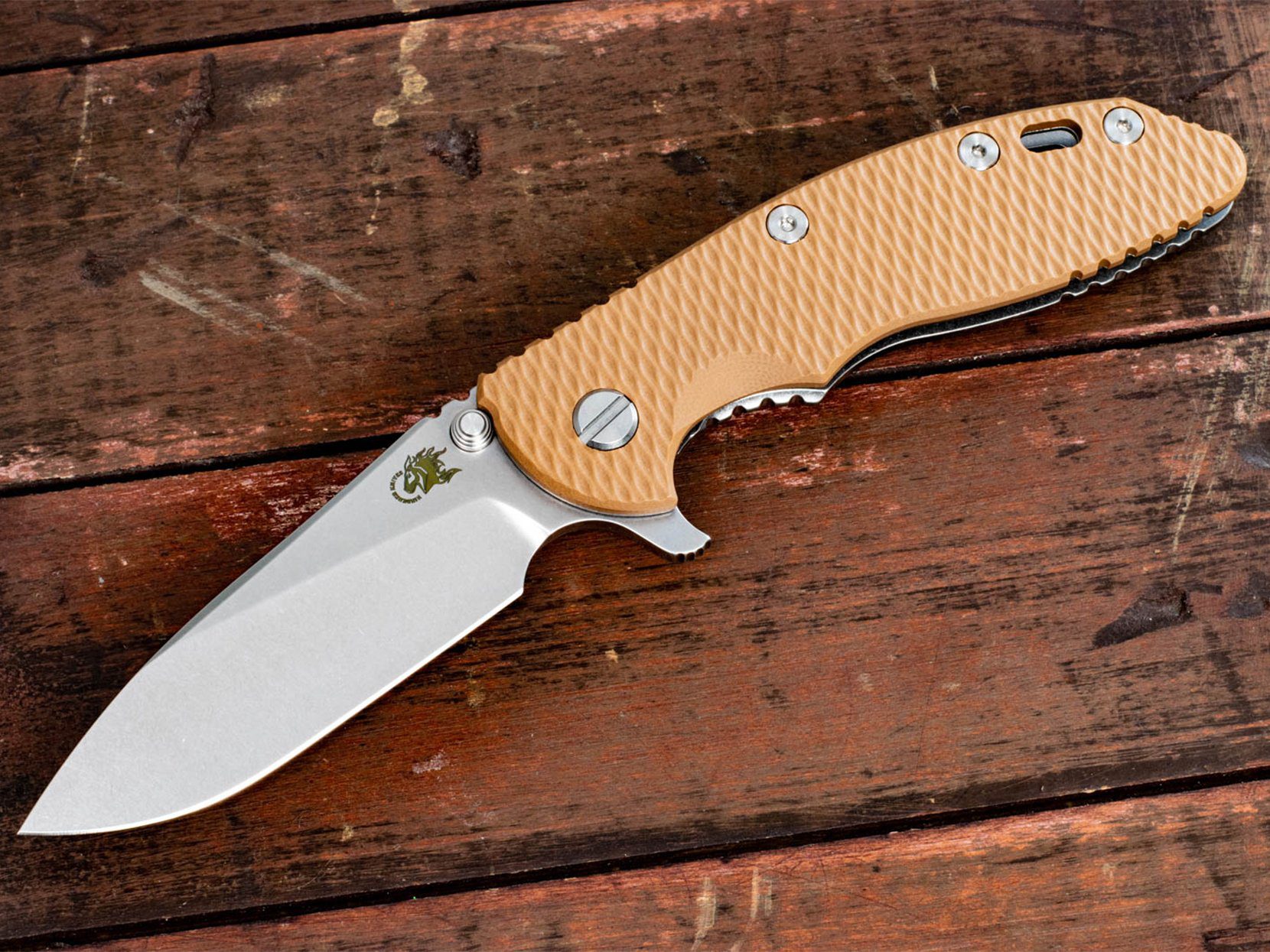 XM-18 3.5" Skinny Slicer-Flat Ground-Stonewash-Coyote G10 XM-18 3.5" Skinny Slicer-Flat Ground-Stonewash-Coyote G10