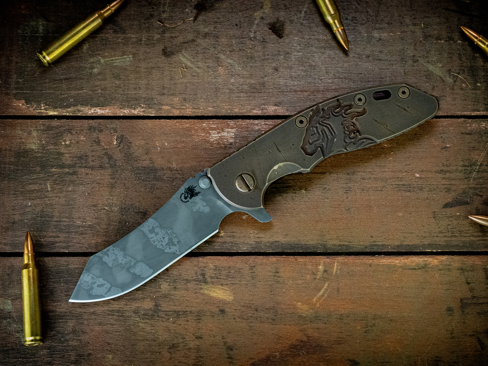 XM-18 3.5-Skinner-S45VN-BPU836-Textured Lockside-Smooth Ti Horsehead XM-18 3.5-Skinner-S45VN-BPU836-Textured Lockside-Smooth Ti Horsehead