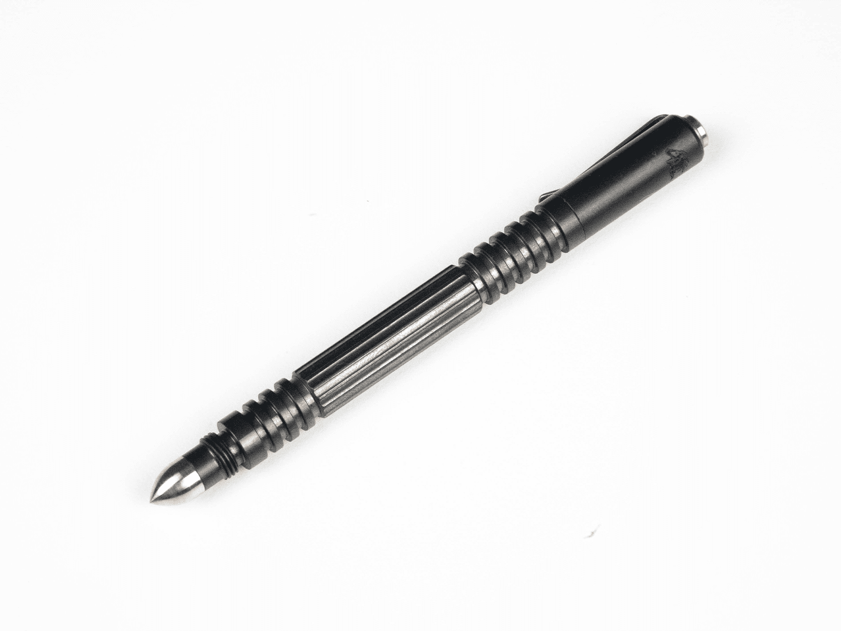 Investigator Pen- Stonewash Black DLC Stainless Steel Investigator Pen- Stonewash Black DLC Stainless Steel