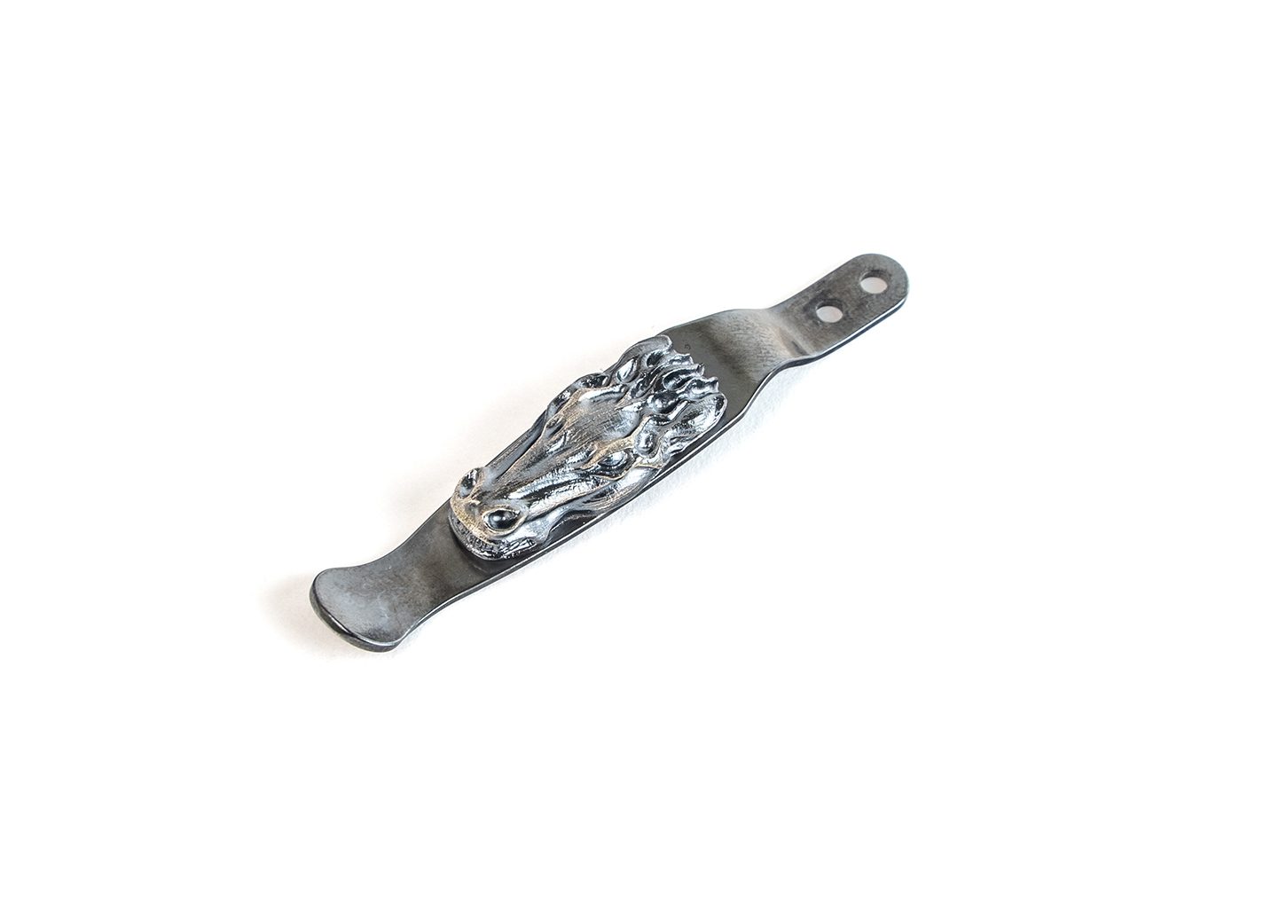 Hinderer Knives/Steel Flame Silver-Horsehead Clip Hinderer Knives/Steel Flame Silver-Horsehead Clip