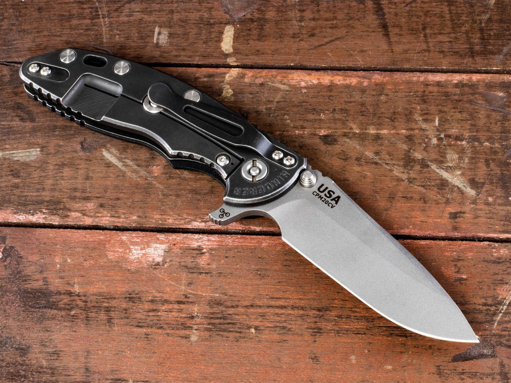 XM-18 3.5" Spearpoint-Working Finish Blade-Battle Black Lockside-G10 XM-18 3.5" Spearpoint-Working Finish Blade-Battle Black Lockside-G10