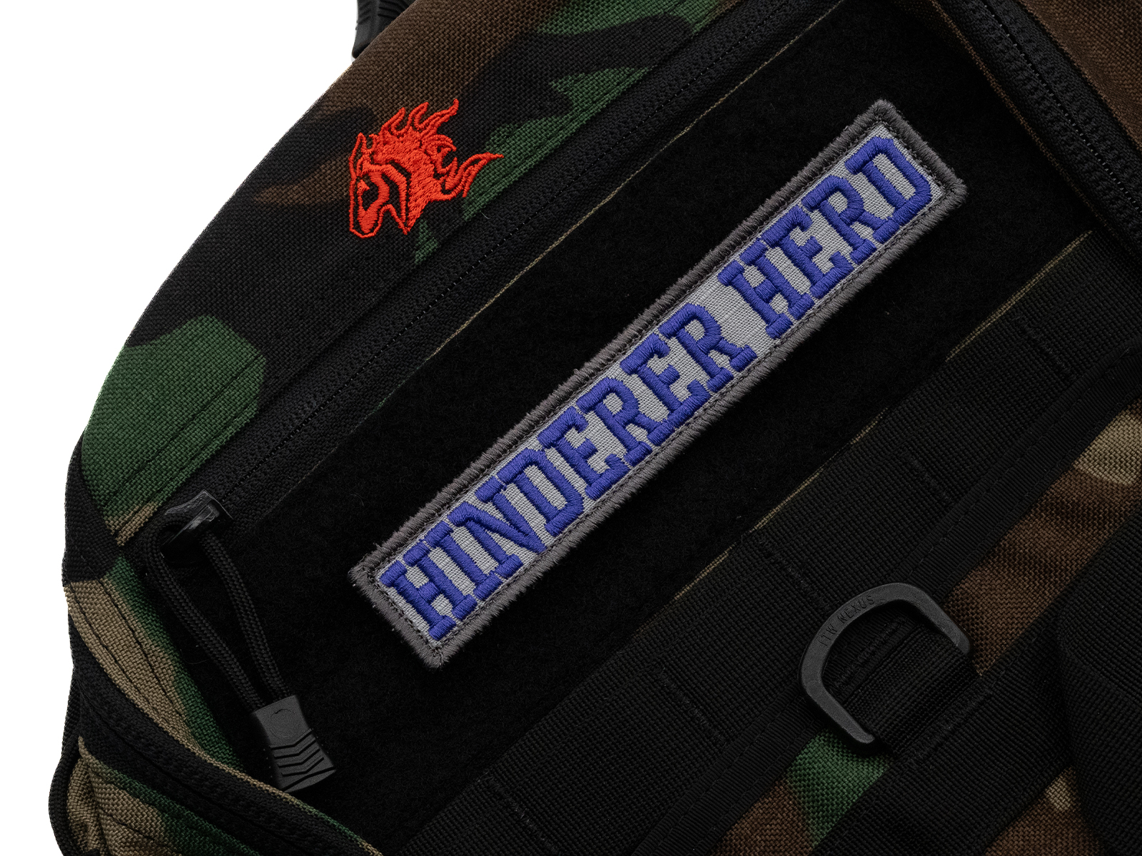 ExpProductCell_Hinderer Herd 6x1 Velcro Patch - Light Grey Backing