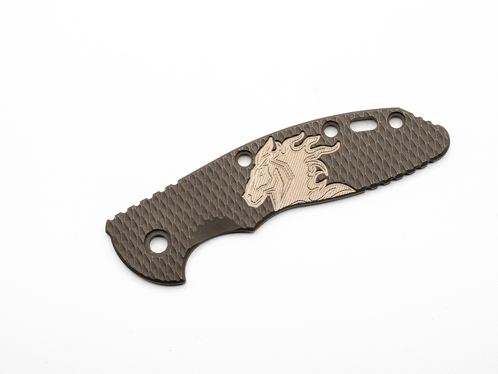 ExpProductCell_3.5" XM18 Titanium Scale-Milled Horse Head Logo-Textured-Battle Bronze-Bronze/Bronze