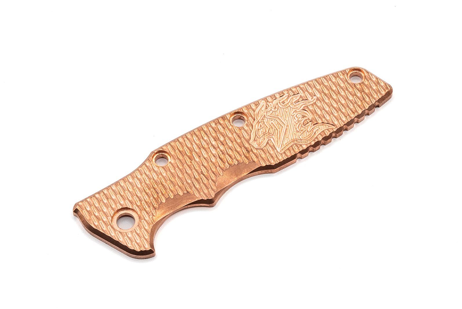 3.5" Eklipse Textured Copper Scale – Milled Horsehead 3.5" Eklipse Textured Copper Scale – Milled Horsehead