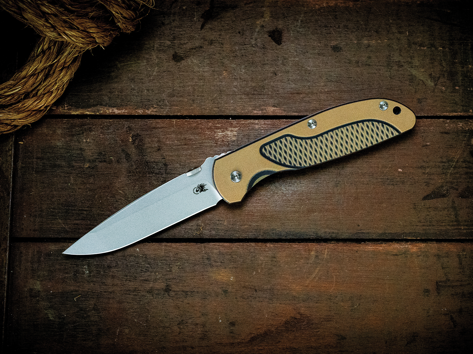 Firetac Spanto-20CV-Bead Blast Blue-Coyote/Black G10