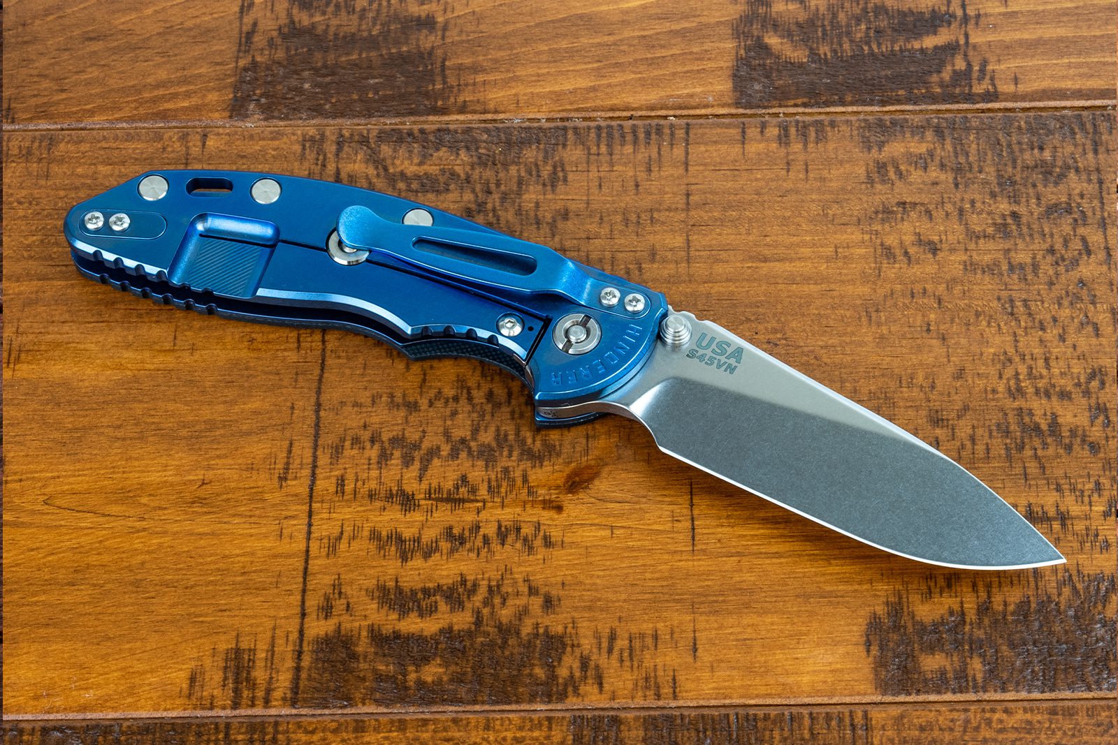 XM-18 3.5" Non Flipper Slicer-S45VN-Stonewash Blue XM-18 3.5" Non Flipper Slicer-S45VN-Stonewash Blue