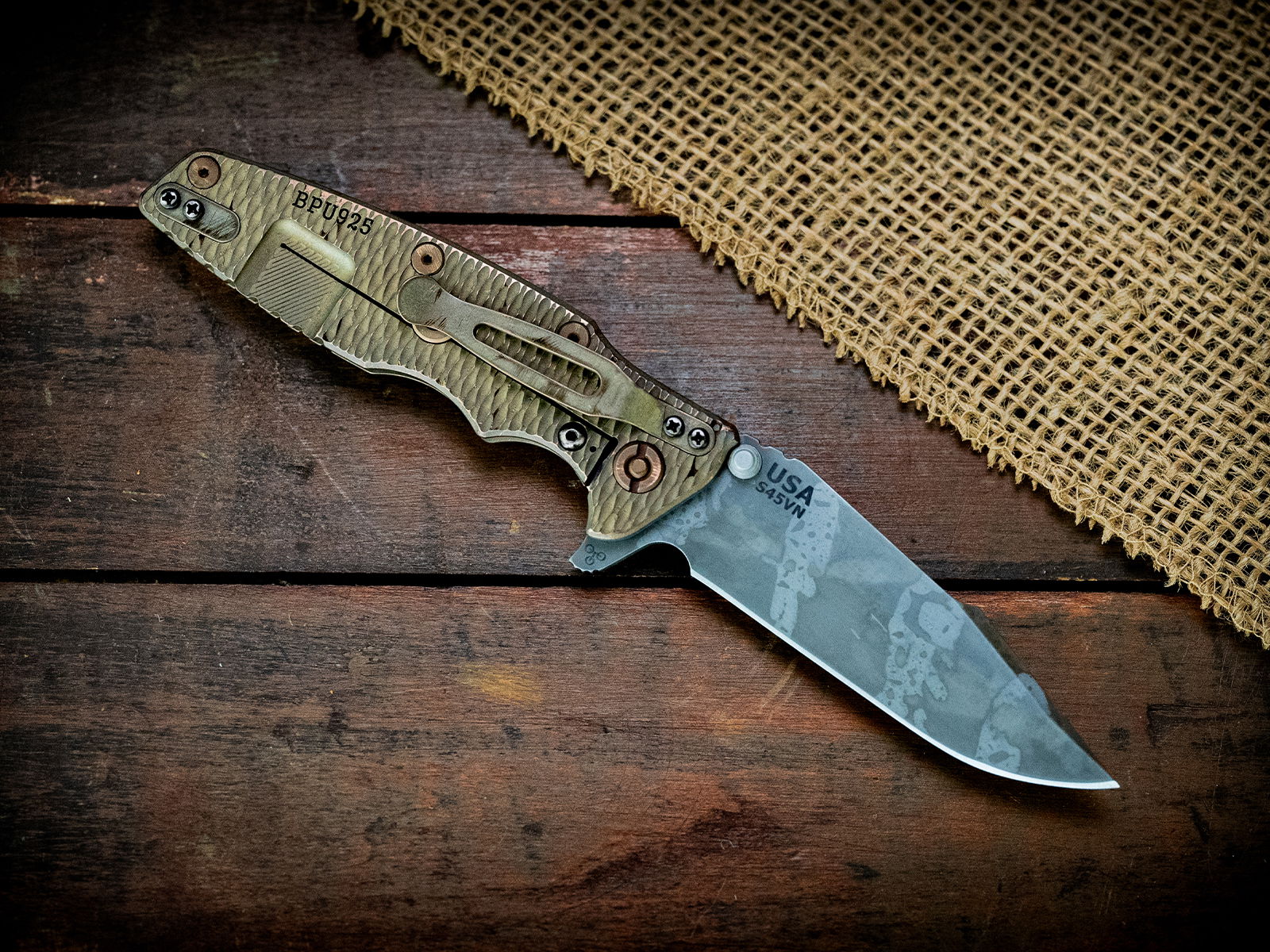 Eklipse-S45VN-Harpoon Spanto-BPU925-BPU Green-Full Textured Eklipse-S45VN-Harpoon Spanto-BPU925-BPU Green-Full Textured