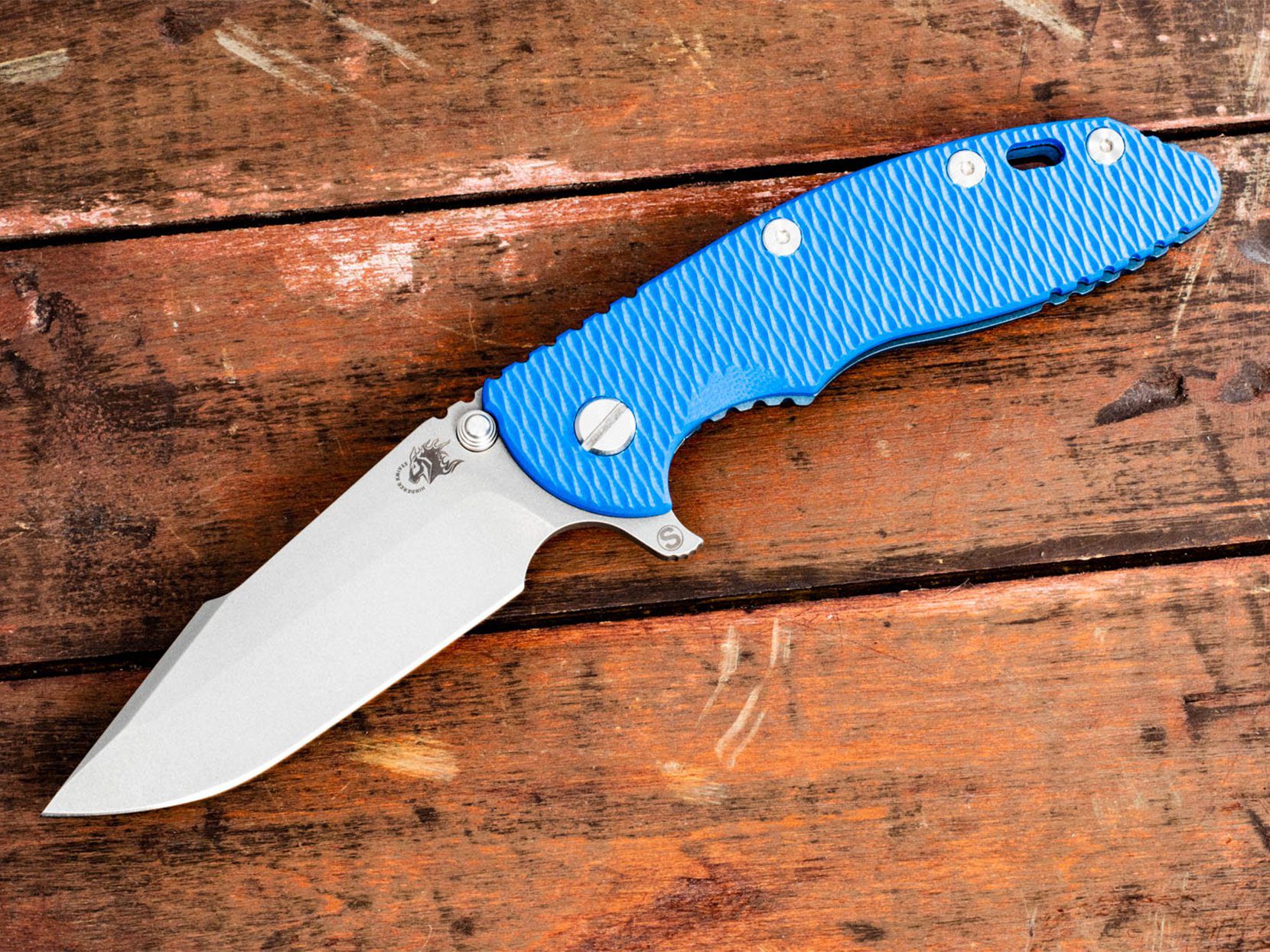 XM-18 3.5" Skinny Harpoon Spanto-Battle Blue-G10 XM-18 3.5" Skinny Harpoon Spanto-Battle Blue-G10