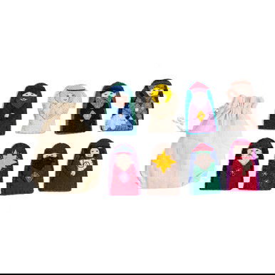 Kyrgyz Nativity Finger Puppets