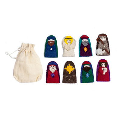 Kyrgyz Nativity Finger Puppets