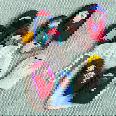 Kyrgyz Nativity Finger Puppets