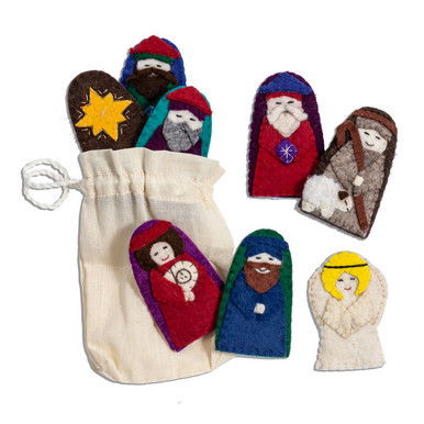 Kyrgyz Nativity Finger Puppets