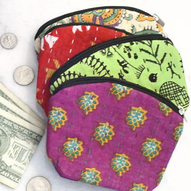 Sari Zippered Pouch