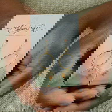 Abide Earrings—Teal