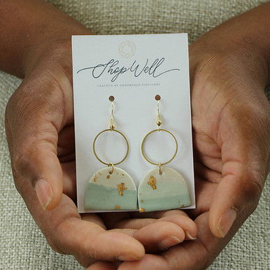 Abide Earrings—Teal