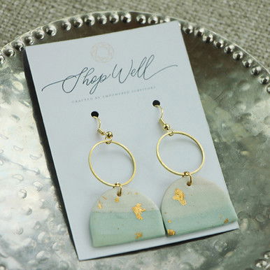 Abide Earrings—Teal