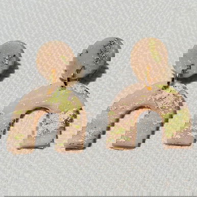 Mini Splendor Earrings—Golden Blush