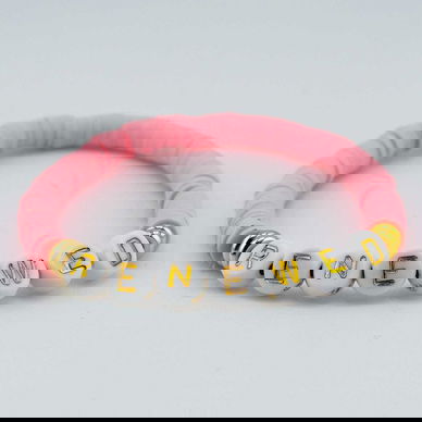 Heishi Renewed Bracelet—Pink