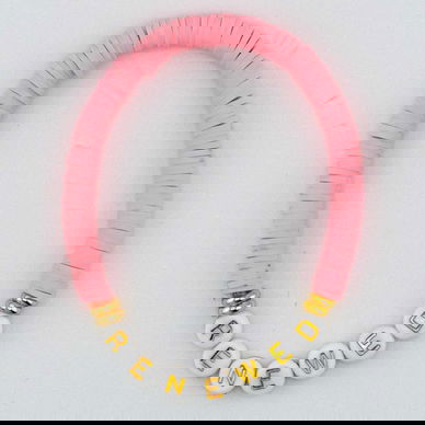 Heishi Renewed Bracelet—Pink