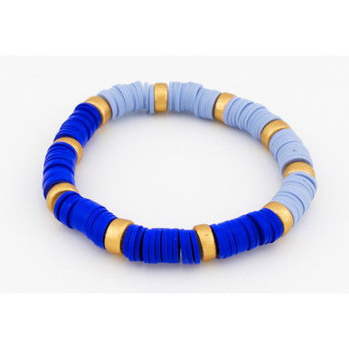 Heishi Bracelet—Blue