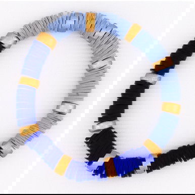 Heishi Bracelet—Blue