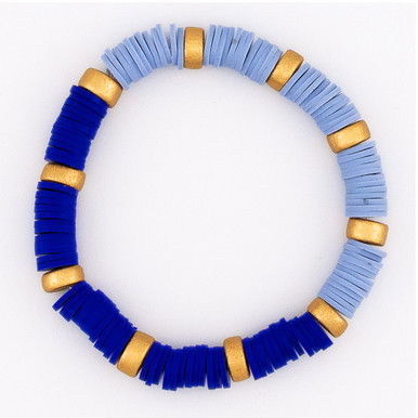 Heishi Bracelet—Blue