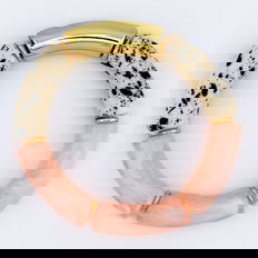 Flourish Bracelet—Dalmatian/Gold