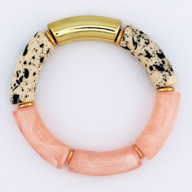 Flourish Bracelet—Dalmatian/Gold