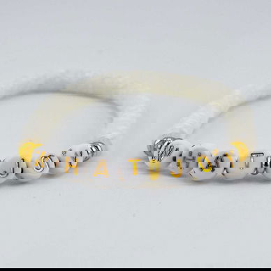 Heishi What Joy Bracelet—White