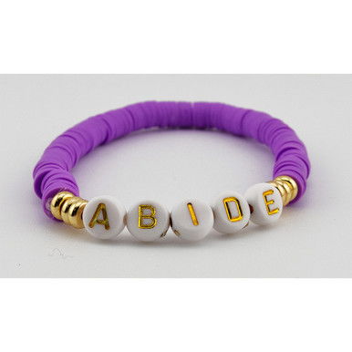 Heishi Abide Bracelet—Purple