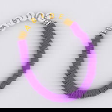 Heishi Abide Bracelet—Purple