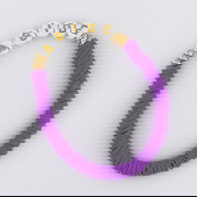 Heishi Abide Bracelet—Purple