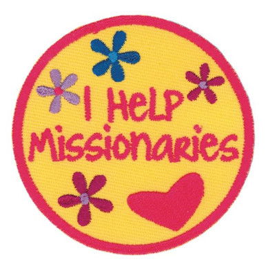 I Help Missionaries Badge