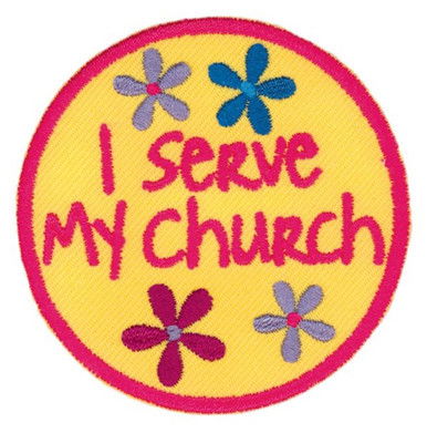 I Serve My Church Badge