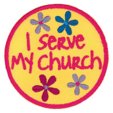 I Serve My Church Badge