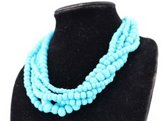 Strands of Hope Necklace —Azure Blue