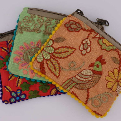 Heritage Stitch Change Purse