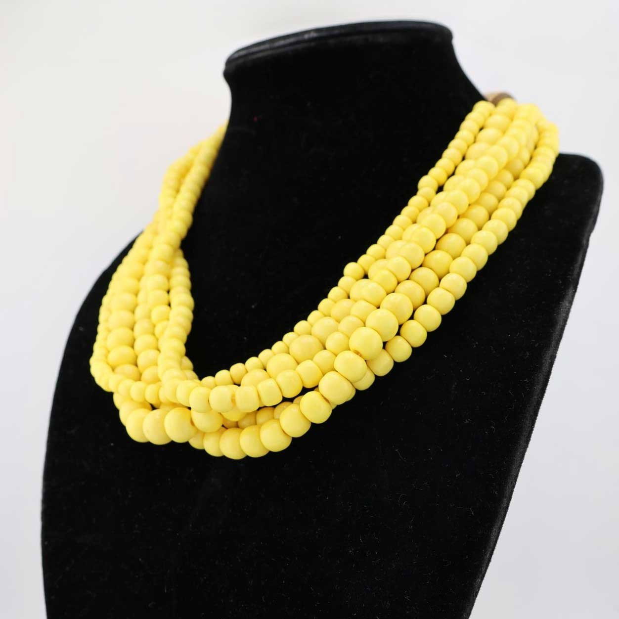 Strands of Hope Necklace — Saffron Yellow