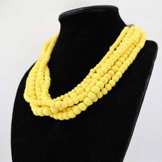 Strands of Hope Necklace — Saffron Yellow