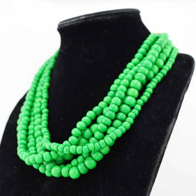 Strands of Hope Necklace — Kelly Green