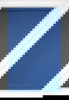 Royal Blue Cameo Classic/Designer Light Filtering Roller Shades