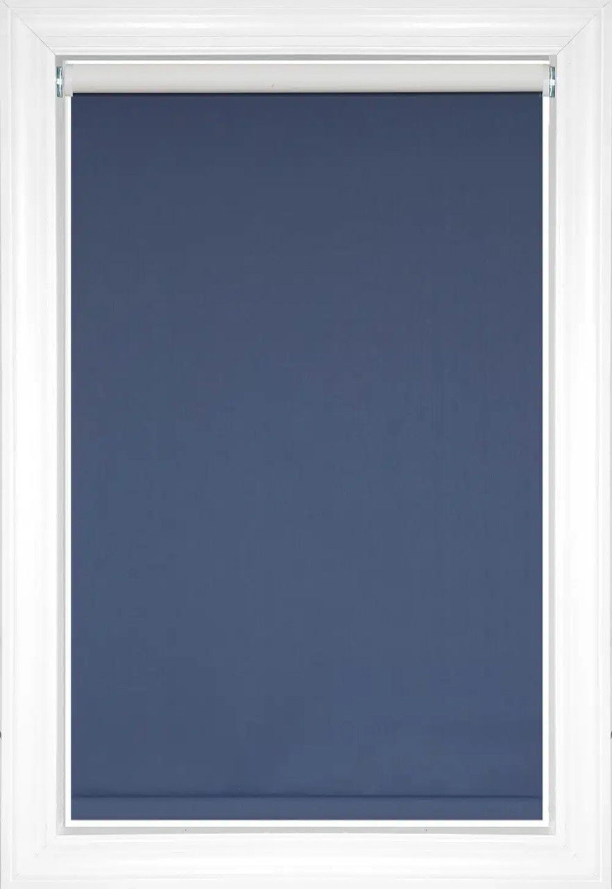 Navy Devon Blackout Fabric Blackout Roller Shades