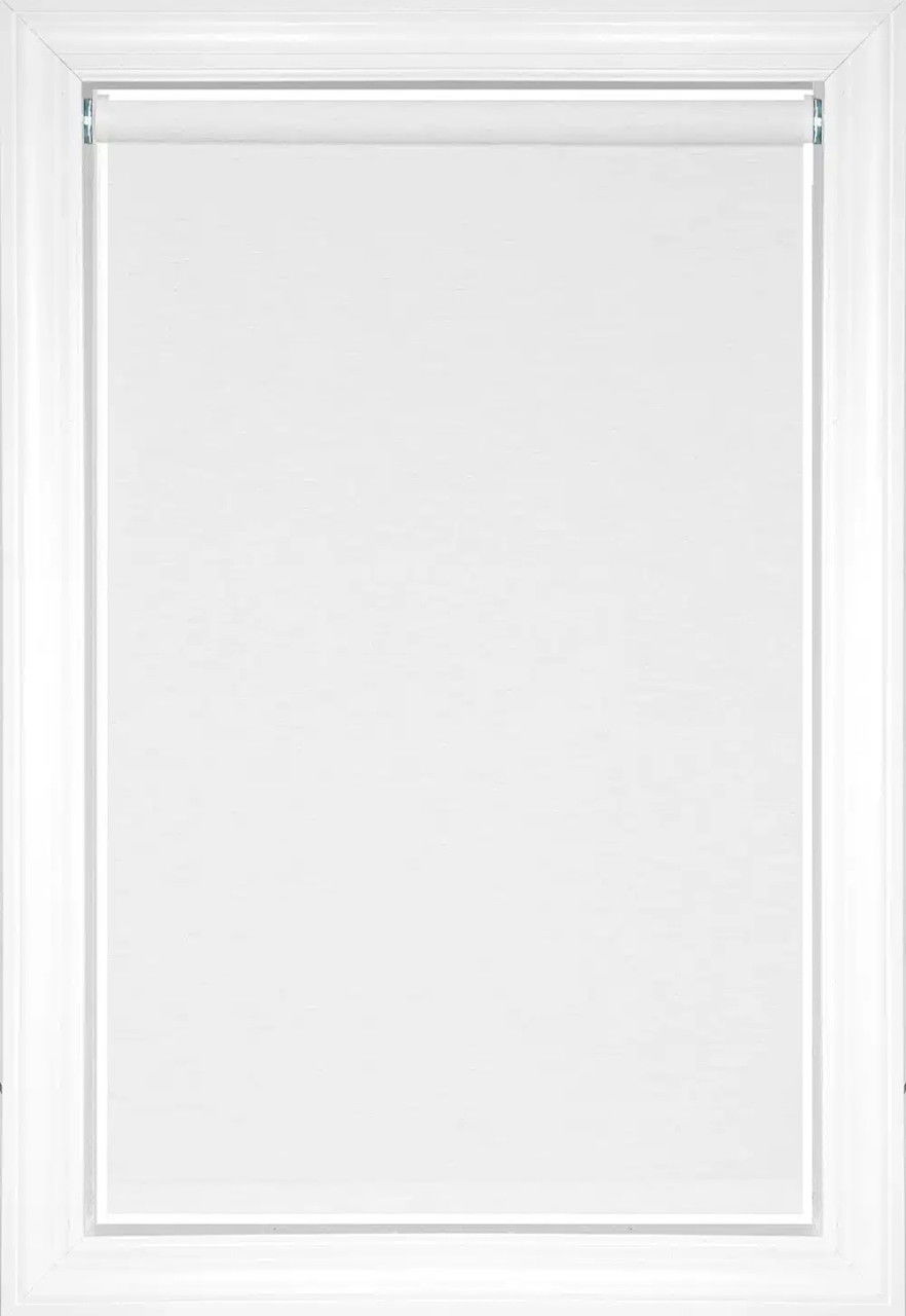 White Sophie Classic/Designer Light Filtering Roller Shades