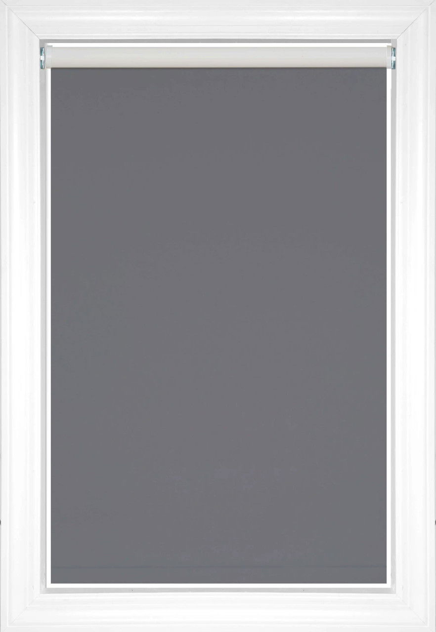 Dark grey Devon Blackout Fabric Blackout Roller Shades