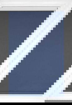 Toiles de fenêtre Dévon Opaque Fabric Opaque - Marine