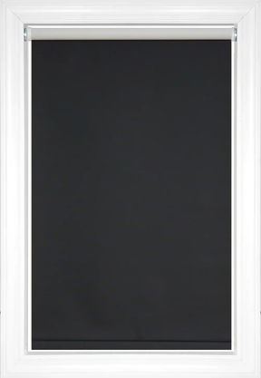 Black Devon Blackout Roller Shades